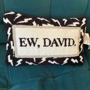 Schitt'$ Creek "Ew, David." Throw Pillow